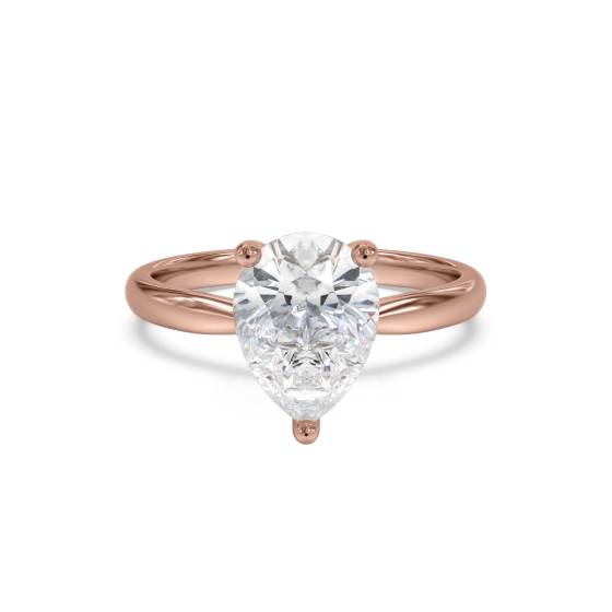 Birnenförmiger Diamant-Verlobungsring