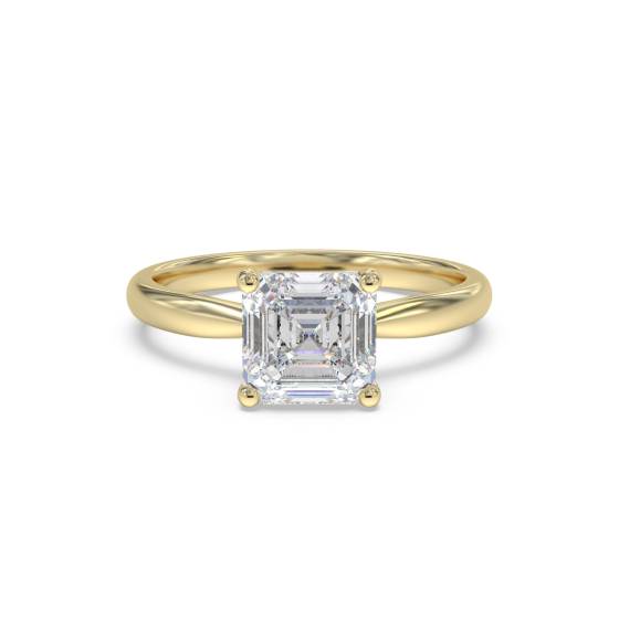Asscher-Diamant-Verlobungsring