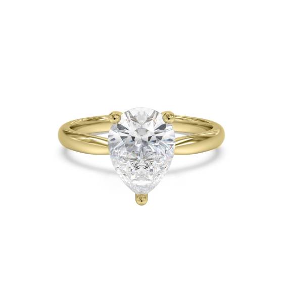 Birnenförmiger Diamant-Verlobungsring