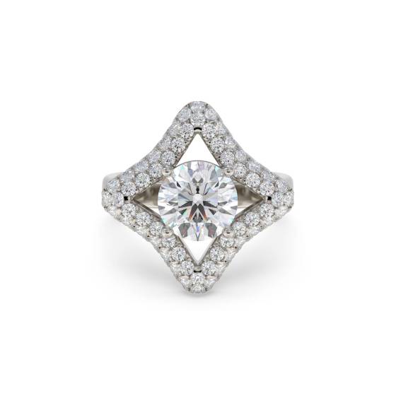 Runder Diamant-Designerring