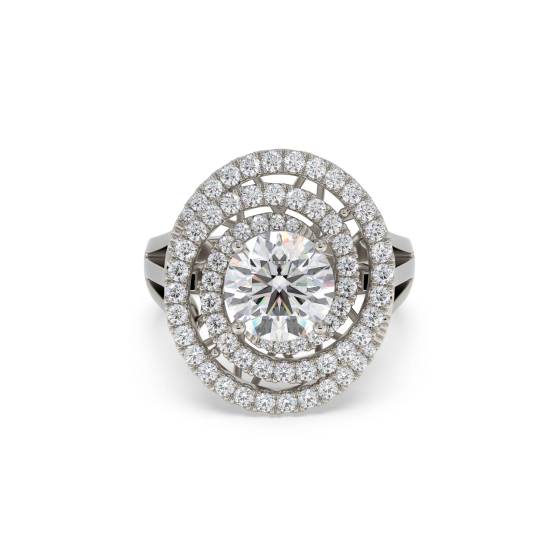 Runder Diamant-Designerring