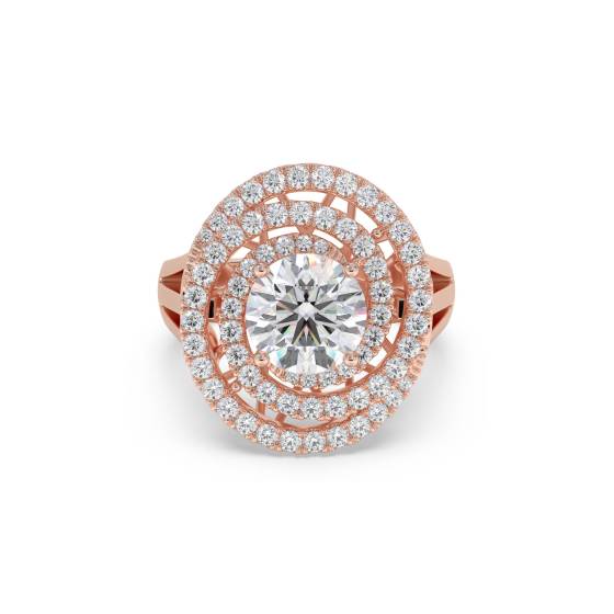 Runder Diamant-Designerring