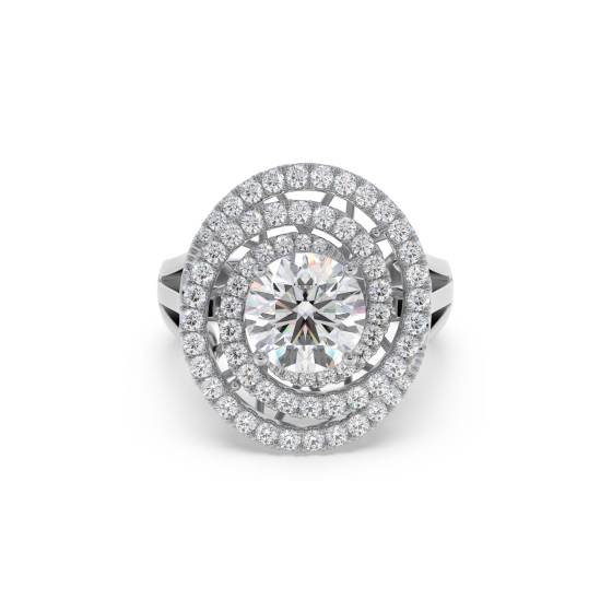 Runder Diamant-Designerring