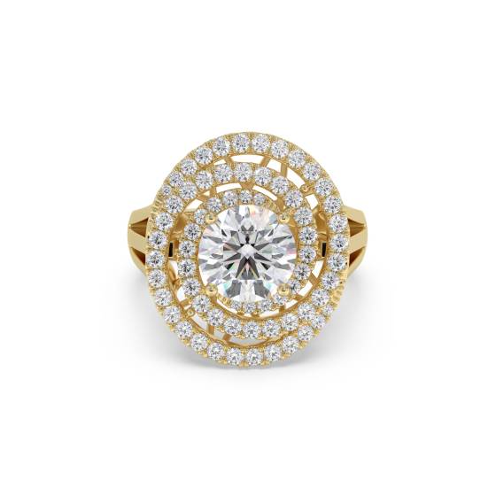 Runder Diamant-Designerring