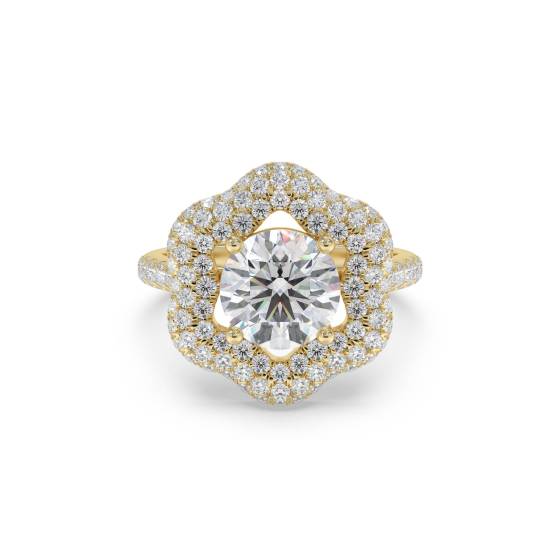 Runder Diamant-Designerring