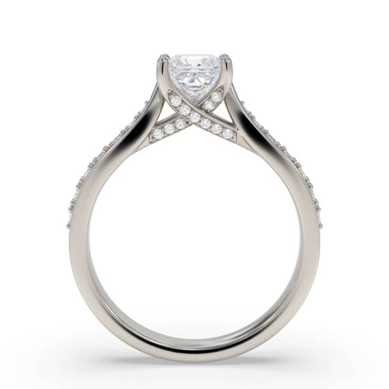 Prinzessinnen-Diamant-Schulterset-Ring
