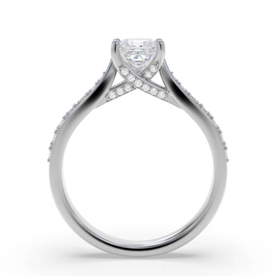 Prinzessinnen-Diamant-Schulterset-Ring
