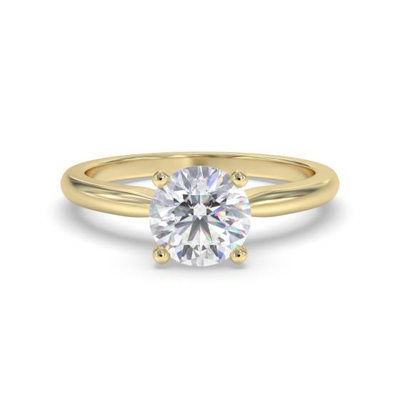 Verlobungsring mit rundem Diamanten