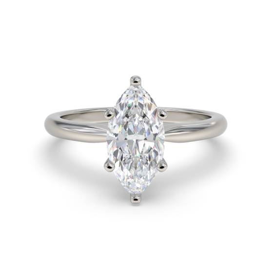 Verlobungsring mit Marquise-Diamanten