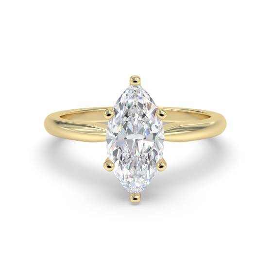 Verlobungsring mit Marquise-Diamanten