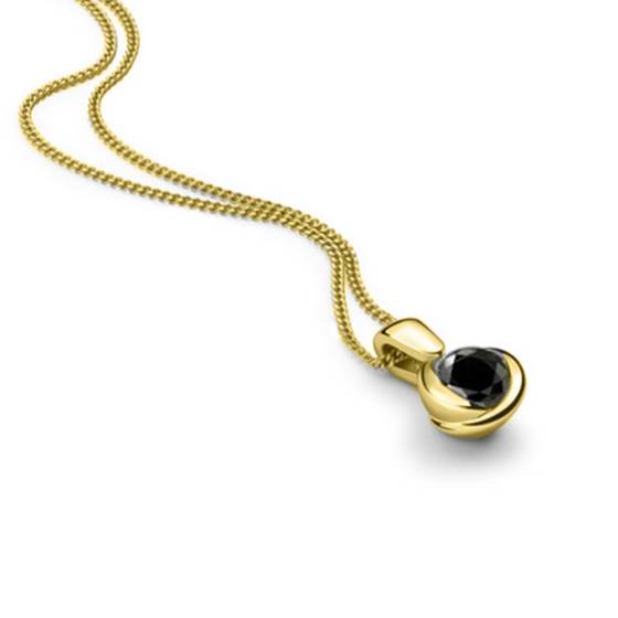 Anhänger mit schwarzem Diamanten