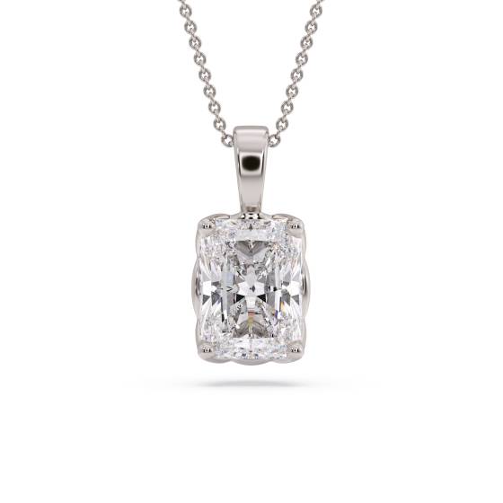 Strahlender Diamant-Solitär-Anhänger