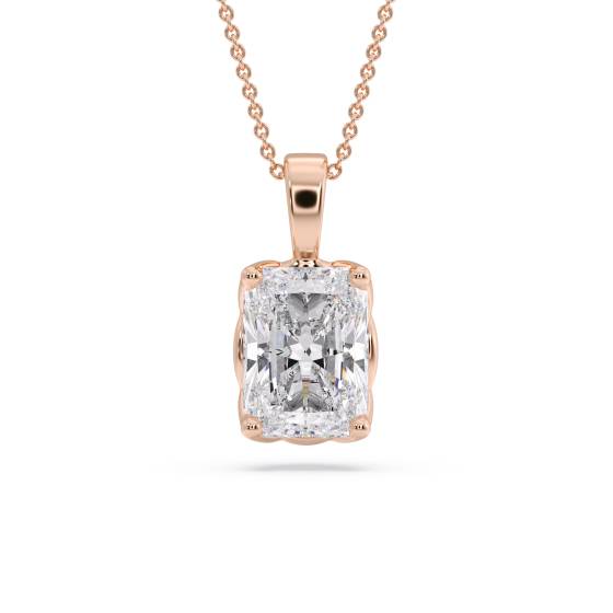 Strahlender Diamant-Solitär-Anhänger
