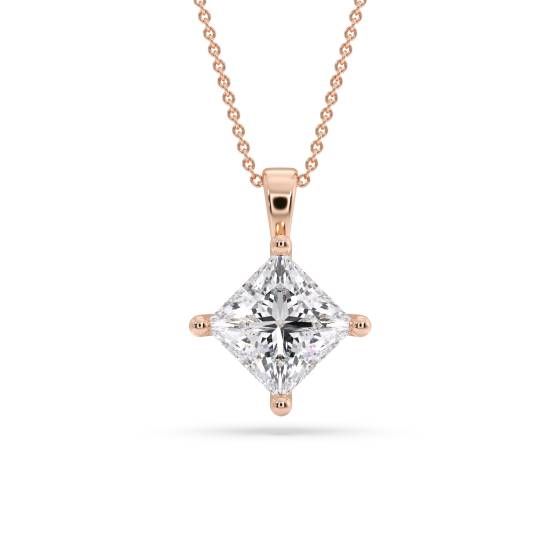 Lucida Princess Diamant-Solitär-Anhänger