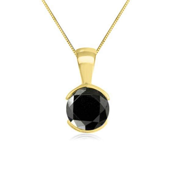 Anhänger mit schwarzem Diamanten