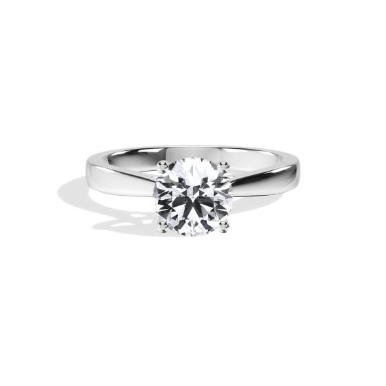 Eleganter Verlobungsring mit rundem Diamanten
