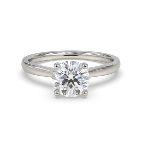 Eleganter Verlobungsring mit rundem Diamanten