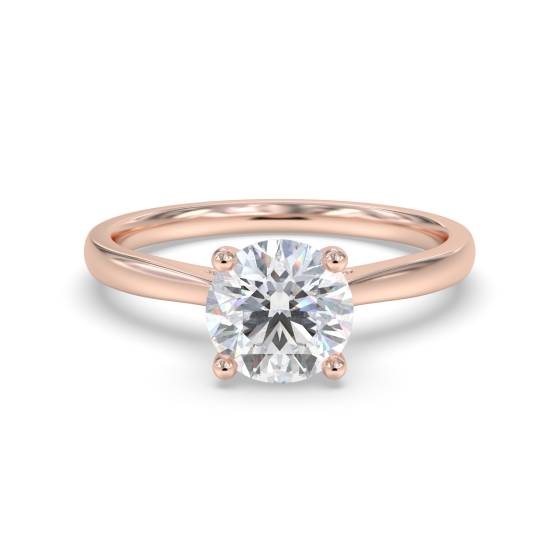 Eleganter Verlobungsring mit rundem Diamanten