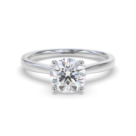 Eleganter Verlobungsring mit rundem Diamanten