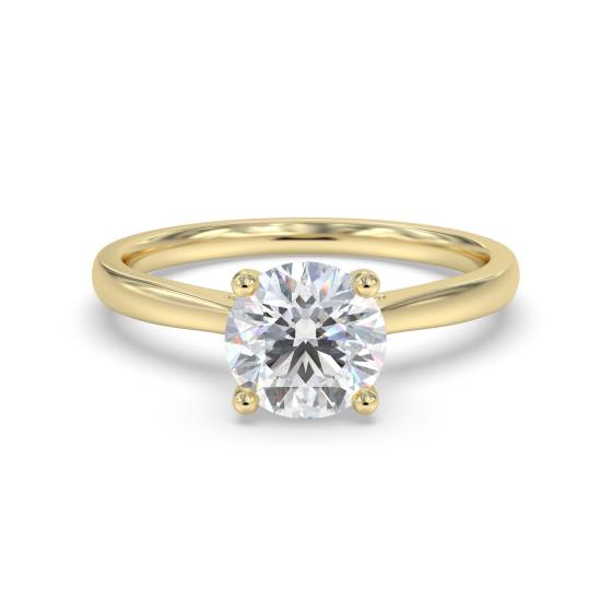 Eleganter Verlobungsring mit rundem Diamanten