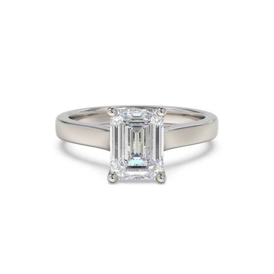 Verlobungsring mit Smaragd und Diamant