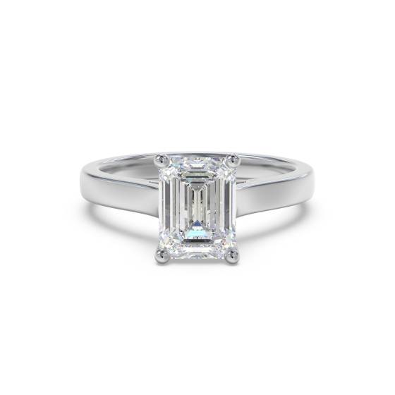 Verlobungsring mit Smaragd und Diamant