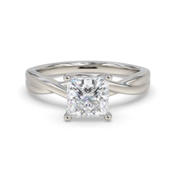 Moderner Infinity Princess Diamant-Verlobungsring