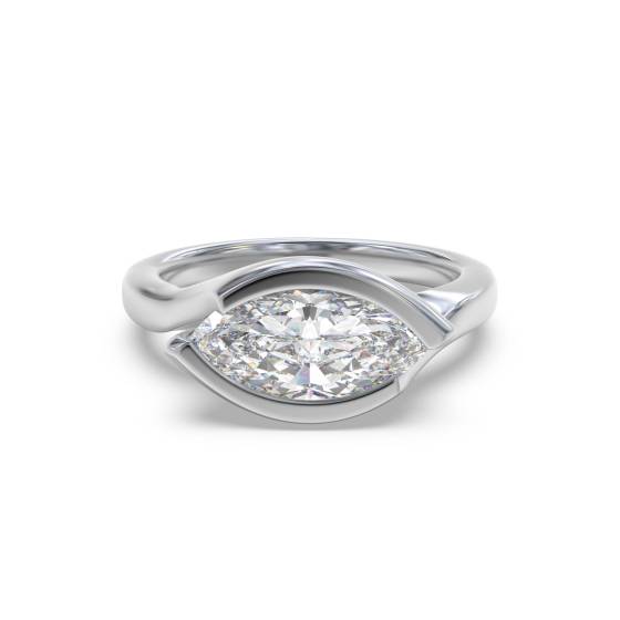 Verlobungsring mit Marquise-Diamantfassung