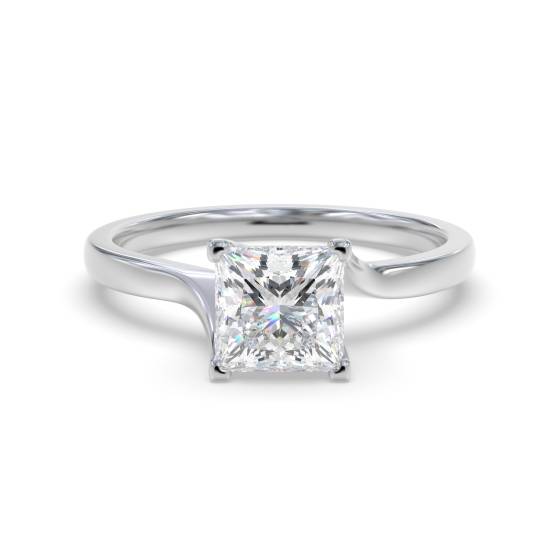 Verlobungsring mit Prinzessinnendiamant