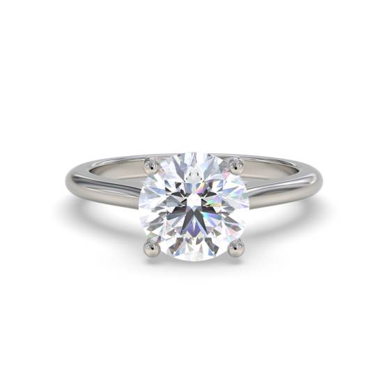 Klassischer runder Verlobungsring mit 0,50 ct I1/E Naturdiamant