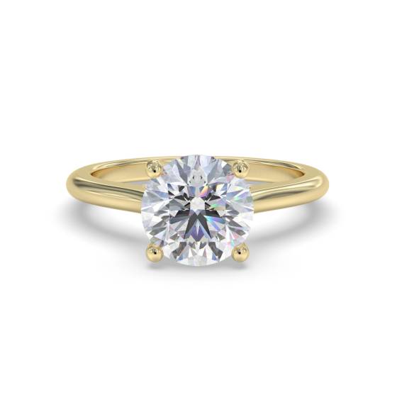0,90 ct I1/G Runder Naturdiamant Solitärring