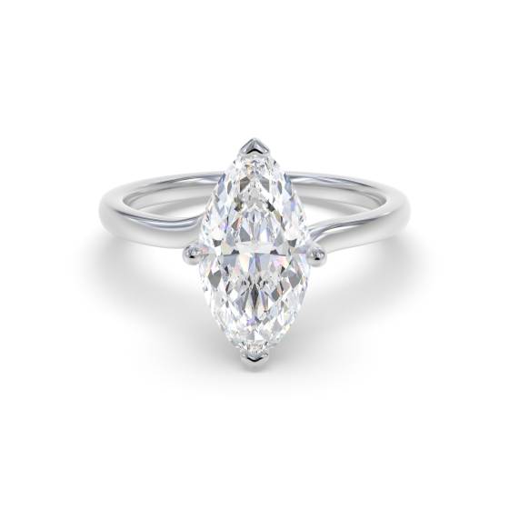 Verlobungsring mit Marquise-Diamanten