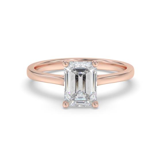 Moderner Verlobungsring mit Smaragd und Diamanten