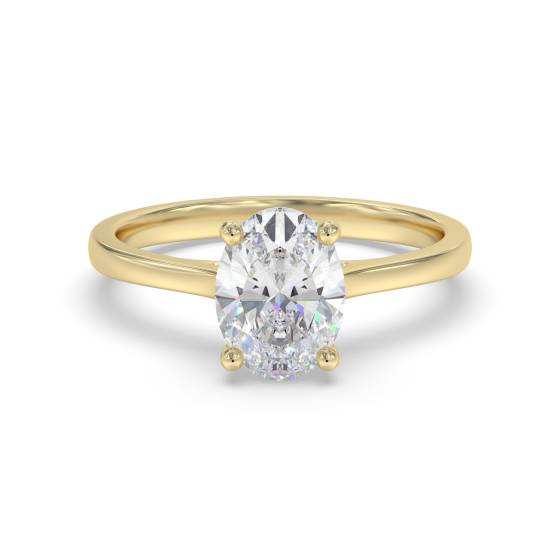 Verlobungsring mit ovalem Diamanten