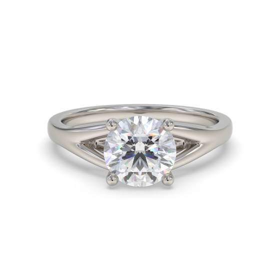 Verlobungsring mit rundem Diamanten