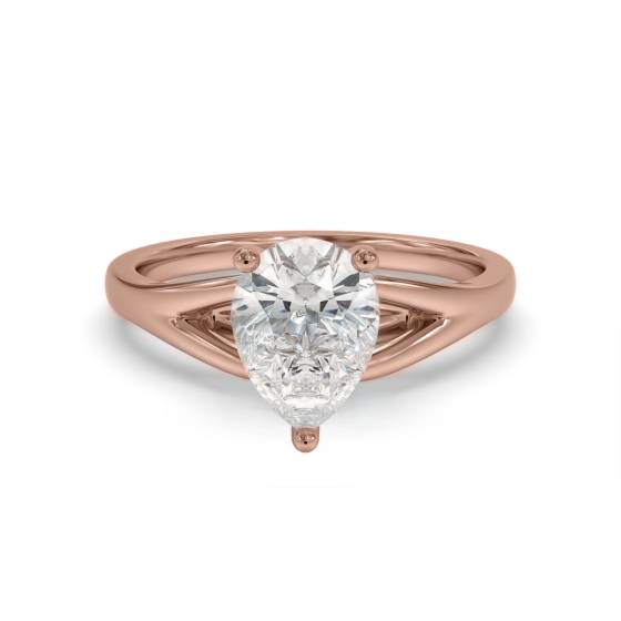 Birnenförmiger Diamant-Verlobungsring