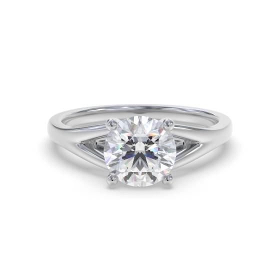 Verlobungsring mit rundem Diamanten