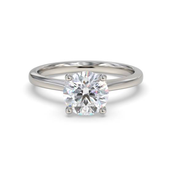 Verlobungsring mit rundem Diamanten