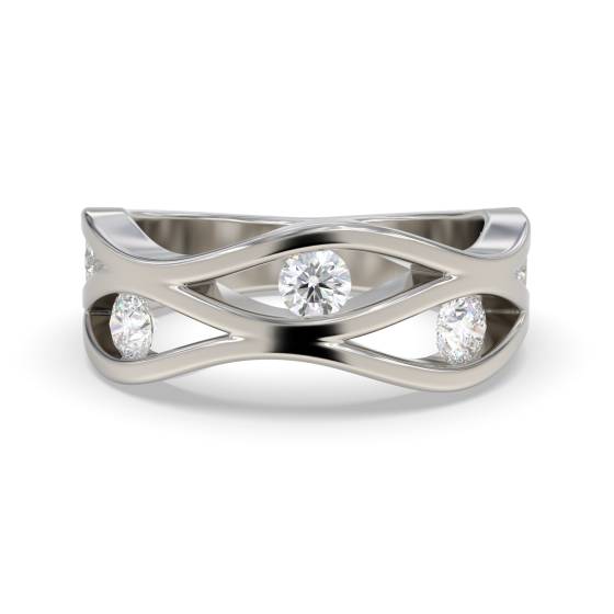 0,30 ct runder Diamant-Kleiderring