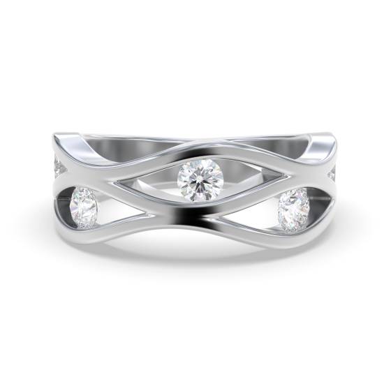 0,30 ct runder Diamant-Kleiderring