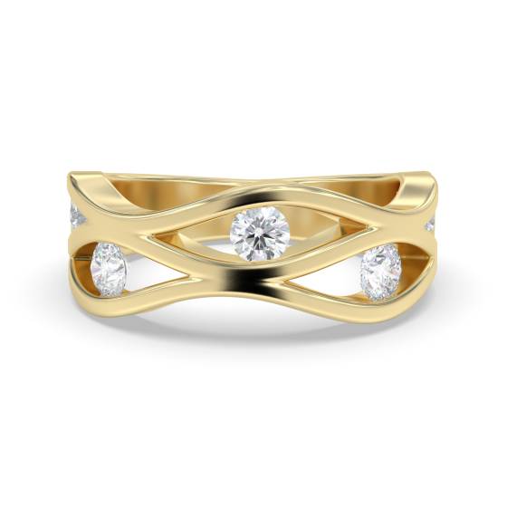 0,30 ct runder Diamant-Kleiderring