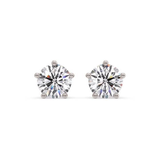 Moderne runde Diamant-Designer-Ohrringe