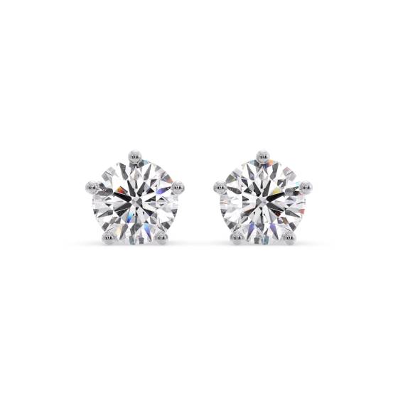 Moderne runde Diamant-Designer-Ohrringe
