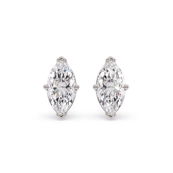 Klassische Marquise-Diamant-Ohrstecker