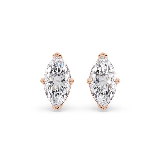 Klassische Marquise-Diamant-Ohrstecker