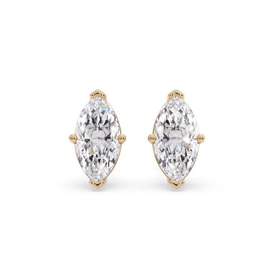 Klassische Marquise-Diamant-Ohrstecker
