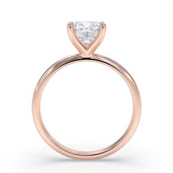Verlobungsring mit kissenförmigem Diamanten