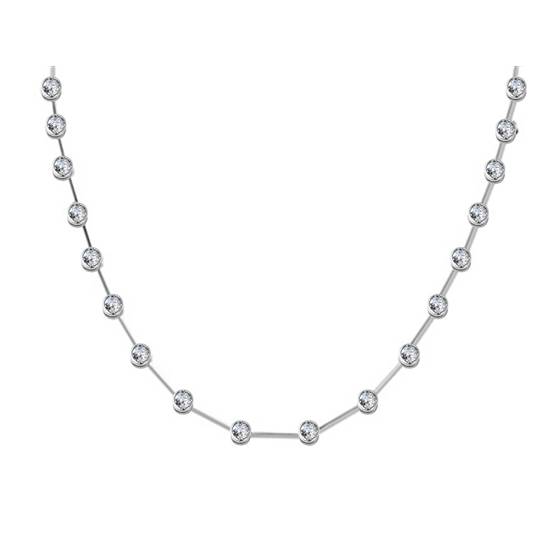 Halskette mit einem runden, natürlichen Diamanten (1,20 ct, VS/E-F).