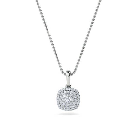 Anhänger mit 0,34 ct VS/F-G runden, natürlichen Diamanten