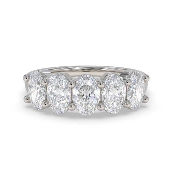 Oval Diamond 5 Stone Ring